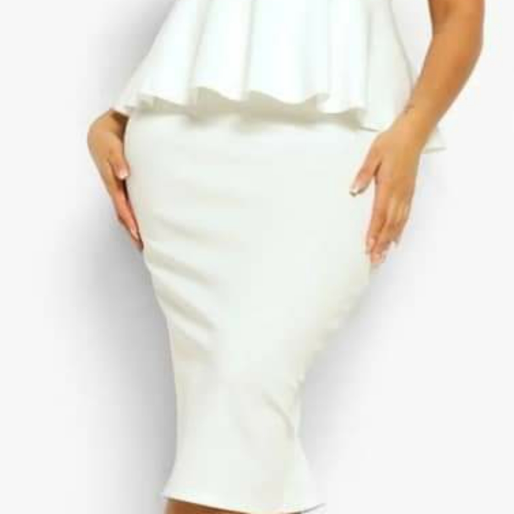Ladies Plus Size Ruffle Dress